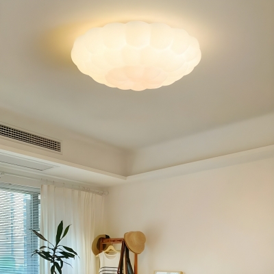 Modern Acrylic Flush Mount Ceiling Light with 3 Color Light for Residential Use
