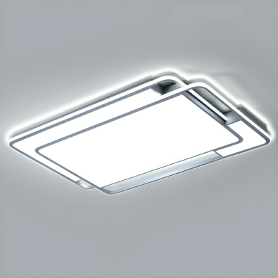 Gray Modern Acrylic Flush Mount Close To Ceiling Light in Down Direction, Ideal for Residential Use