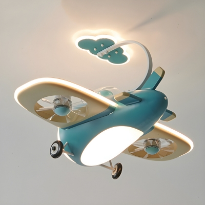 Kids Windmill Ceiling Fan with Remote Control and Acrylic Blades