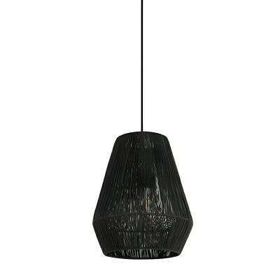 Stylish Modern Rattan Pendant Light with Adjustable Hanging Length and Easy Cord Installation