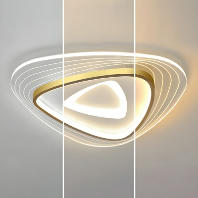 Acrylic Flush Mount LED Modern Ceiling Light with Ambient Shade direction for Residential Use