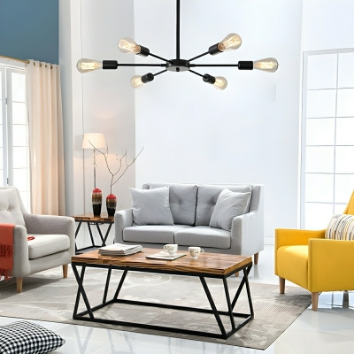 Modern Iron Sputnik Chandelier with Ambient for Residential Use