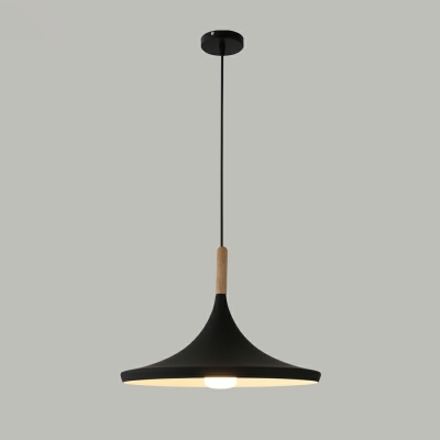 Modern Wood Pendant Light with Adjustable Hanging Length and Warm Light for Non-Residential Use