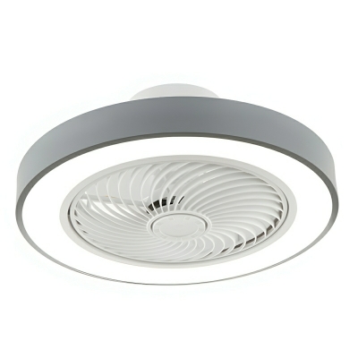 Modern Flush Mount Ceiling Fan with Remote Control - 