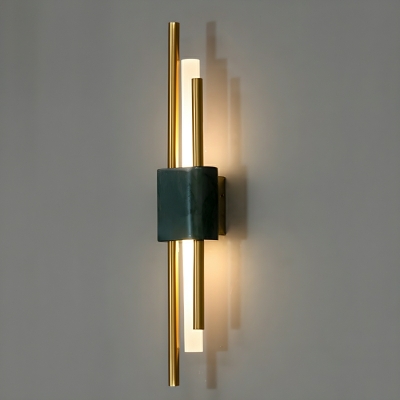 Minimalist Modern 1-Light Metal LED Wall Lamp with Ambient Shade