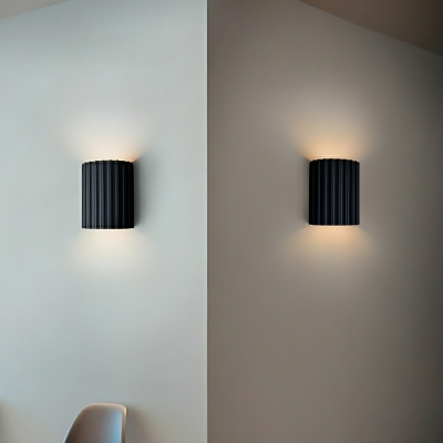 Modern 1-Light Hardwired Wall Light with Resin Shade for Living Room