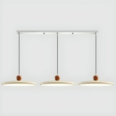 Modern Ceramic Pendant with Adjustable Hanging Length and LED Bulbs