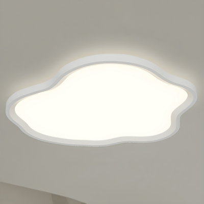 Modern LED Flush Mount Ceiling Light with Aluminum Shade for Residential Use