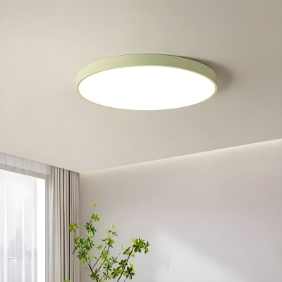 Modern LED Flush Mount Ceiling Light with Metal Construction and Acrylic Shade