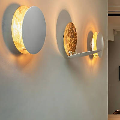 Modern Metal LED Wall Sconce with Ambient Lighting and Clear Shade