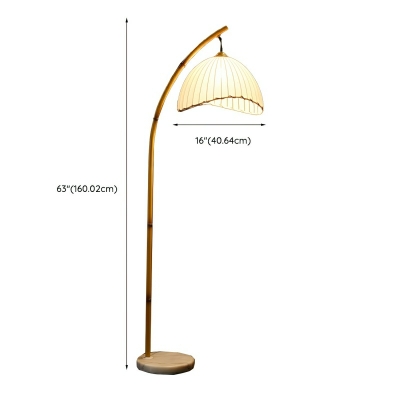 Unique Cast Iron Floor Lamp with Modern Beige Shade - Warm Light for 35-40 Women