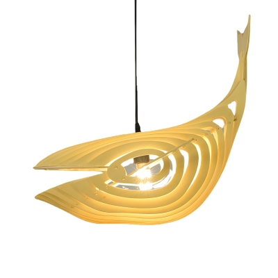 Asian Wood Pendant Light with Adjustable Hanging Length and Modern Styling