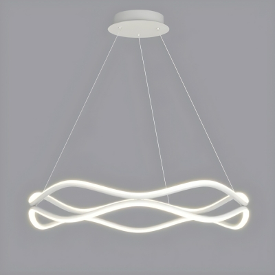 Deluxe Metal Modern Chandelier with LED Lights and Adjustable Hanging Length for a stylish home