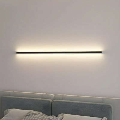 Modern Black Metal Wall Lamp, 1-Light LED With Acrylic Cover, Perfect For Home Use