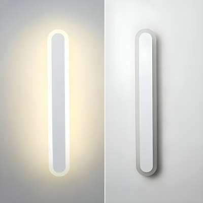 Modern Metal Wall Lamp with Acrylic Shade: Elegant 1-Light Sconce for Indoor Residential Use