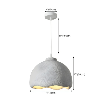 Modern Resin Pendant Light with Adjustable Length - Suitable for LED/Incandescent/Fluorescent Bulb