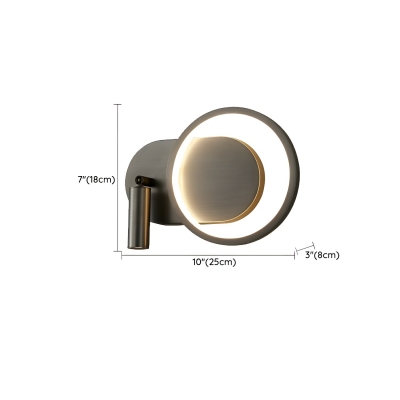 Stylish Metal Modern Wall Lamp in Third Gear Color Temperature for Residential Use