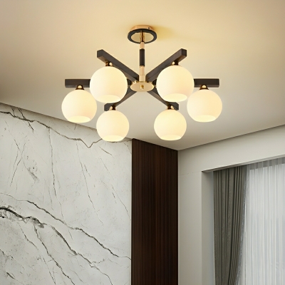 Upgrade Your Decor with a Modern Globe Chandelier - LED/Incandescent/Fluorescent