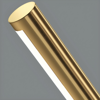 Elegant Gold LED Vanity Light with Clear Crystal Accents and Ambient White Acrylic Shade