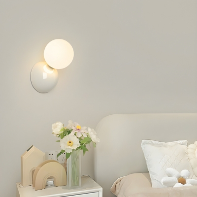 Modern Hardwired 1-Light Wall Sconce with White Acrylic Shade for Ambient Lighting
