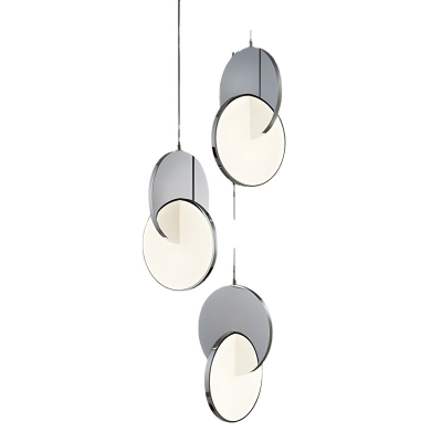 Modern Metal LED Pendant Light with Acrylic Shade and Adjustable Hanging Length for Stylish Ambiance