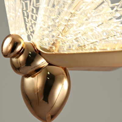 Modern Metal Pendant with Acrylic Shade and LED Bulbs for Natural Home Lighting