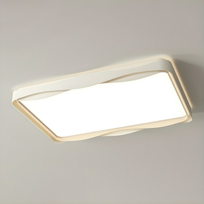 White LED Bulbs Flush Mount Close To Ceiling Light for Modern Ambience Decor