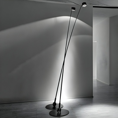 Elegant Black Floor Lamp with White Drum Shade for Modern Style Lovers