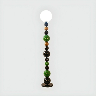 Elegant Glass Globe Floor Lamp - Modern LED Lighting with Ambient Glow for Contemporary Homes