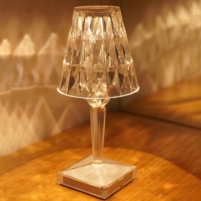 Elegant Glass Touch Table Lamp - Modern Style, LED Bulb, Perfect for Residential Use