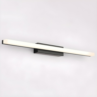 Modern Linear LED Vanity Light with Acrylic Shade in White for Dining and Living Room