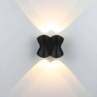 Modern Metal LED Wall Lamp Warm Light Wall Sconce with Hardwired Power Source for Residential Use