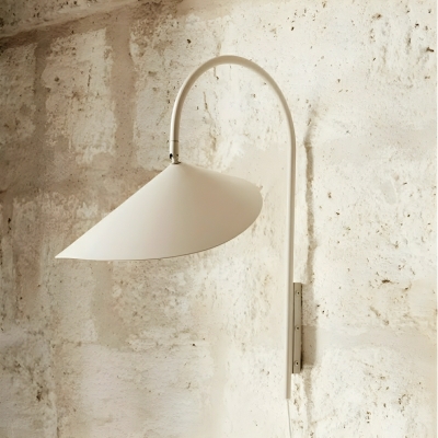 Sleek Modern LED Wall Lamp with Iron Shade - Perfect for Residential Use