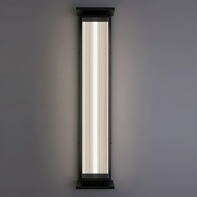 Stylish Stainless-steel Wall Sconce with Clear Acrylic Shade