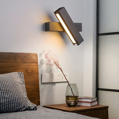 Elegant Modern Hardwired LED Metal Wall Lamp with Acrylic Shade