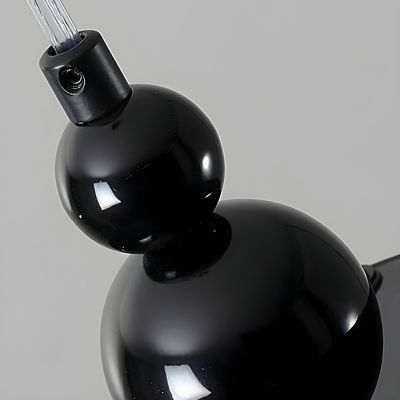 Modern Black Steel Cylinder Island Pendant with Remote Control Stepless Dimming