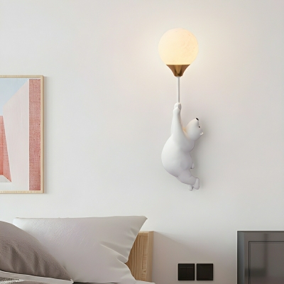 Modern Resin 1-Light Wall Lamp with Acrylic Shade: Stylish and Easy Installation