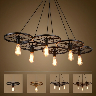 Stylish Industrial Pendant Light with Adjustable Hanging Length