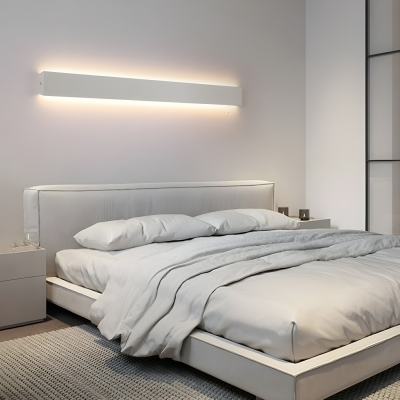 Elegant Modern Warm Light Hardwired Metal Wall Lamp with Acrylic Shade