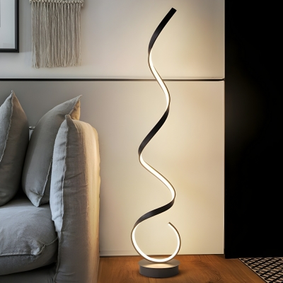 LED Bulb Metal Linear Modern Plug-In Electric Floor Lamp for Residential Use