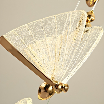 Modern Metal Pendant with Acrylic Shade and LED Bulbs for Natural Home Lighting