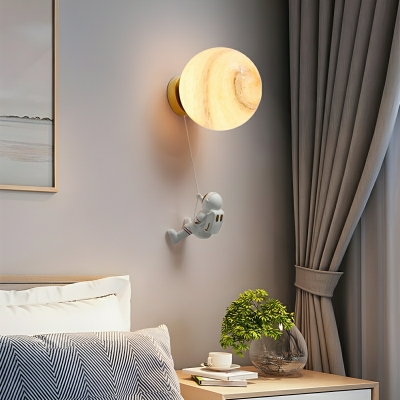Sleek 1-Light Wall Lamp - Contemporary Hardwired Sconce for Home Decor