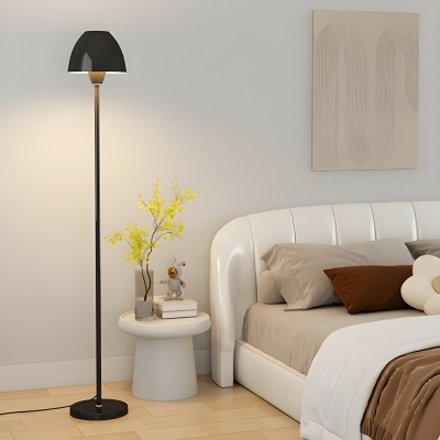 Elegant LED Modern Floor Lamp with Foot Switch and Iron Shade for Residential Use