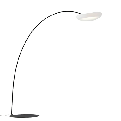 Modern White LED Floor Lamp with Dimmable Foot Switch - Perfect for Residential Use
