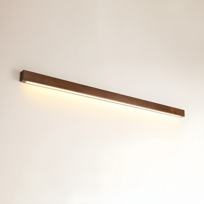 Modern Wood Hardwired 1-Light LED Wall Lamp with Acrylic Ambient Shade