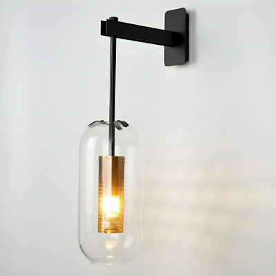 Contemporary Hardwired Wall Lamp - Stylish 1-Light Fixture for Modern Homes