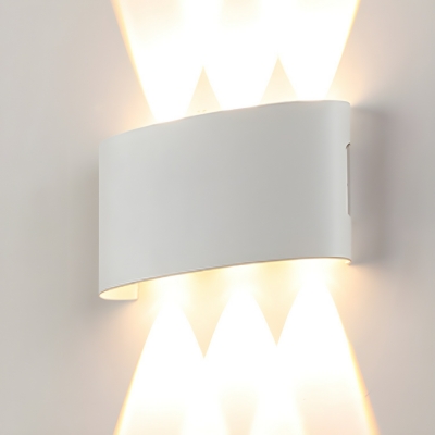 Modern LED Gold Wall Lamp with Acrylic Shade, 12 Lights, Up & Down Lighting, Warm Light