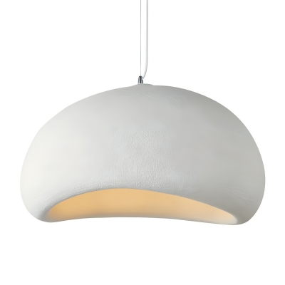 Modern Resin Pendant Light with Adjustable Hanging Length and Stylish Cord Mounting