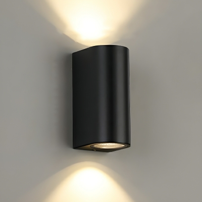 Modern Warm Light LED Wall Lamp with Dual Aluminum Shades for Cozy Home Ambiance