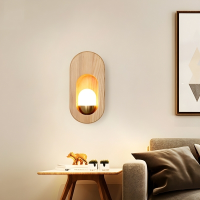 Modern Wood Wall Sconce with Bi-Pin Lighting - Hardwired - One Light - Indoor Use